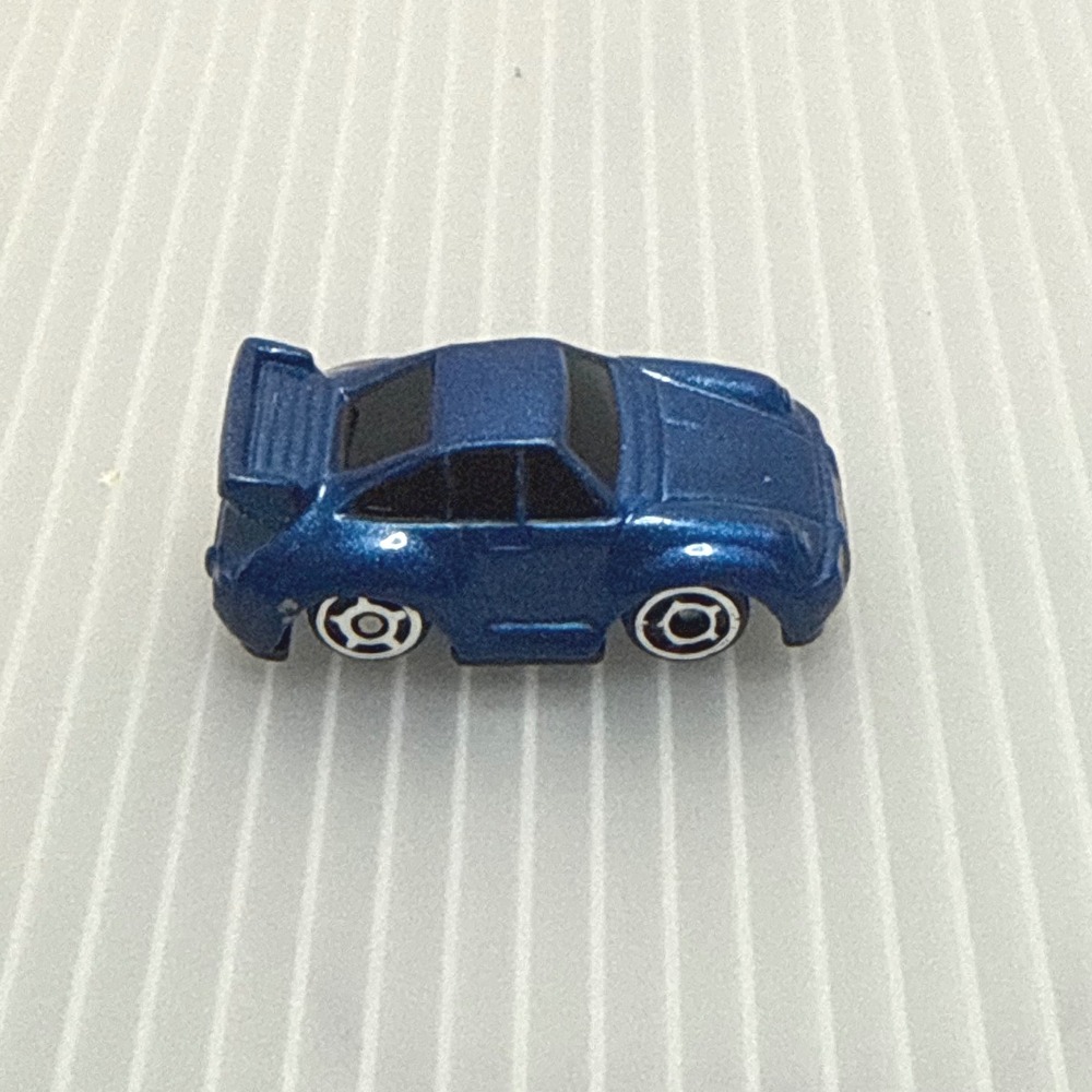 Soma Micro Diecast Car Blue Excellent Porsche 959 Style Metallic Toy